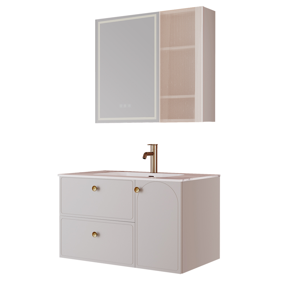 BC6301-090巖板款 生態(tài)實(shí)木浴室柜